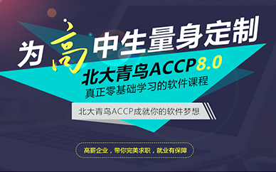 重庆北大青鸟高中生量身定制ACCP8.0软件培训课程