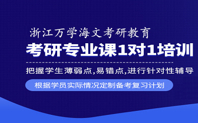杭州海文考研2022考研一对一特训英语数学政治专业课课程
